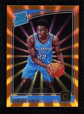 2018-19 Panini Donruss Rated Rookies Holo Orange Laser Hamidou Diallo #171 oh5