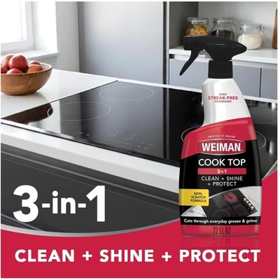 Stove Top Cleaner 2-Pack + Microfiber Cloth