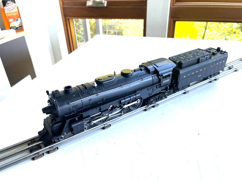 LIONEL 2055, 6026W , 4-6-4  STEAM LOCOMOTIVE, POST WAR WHISTLE  TESTED  ORIGINAL