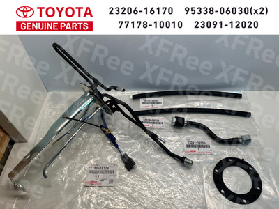 Toyota Genuine AE86 Corolla LEVIN TRUENO Fuel Pump Bracket & Gasket & Hose Set