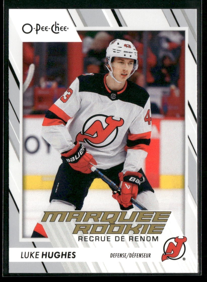 2023-24 O-Pee-Chee - Marquee Rookie Luke Hughes #572 (RC)