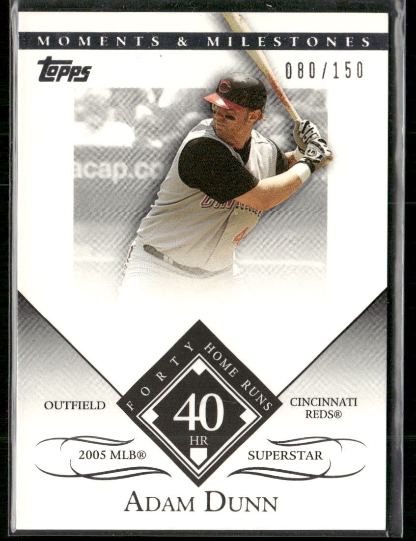 2007 Topps Moments & Milestones #120-40 Adam Dunn #/150