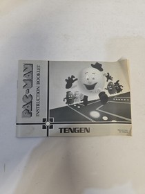 Pac-Man Tengen (Nintendo NES, 1989) Game And Manual Only Cleaned And Tested 