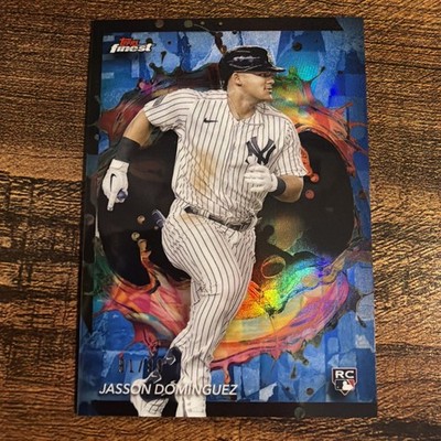 2024 Topps Finest Jasson Dominguez Rare Blue Refractor /99