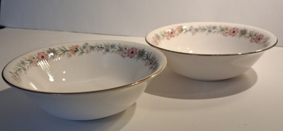 2 x Paragon Royal Albert Belinda Müslischalen 17 cm / 6,5 cm breit