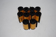 Lot of 10 Kalt 35mm Reloadable Film Cartridges Metal Snap Caps