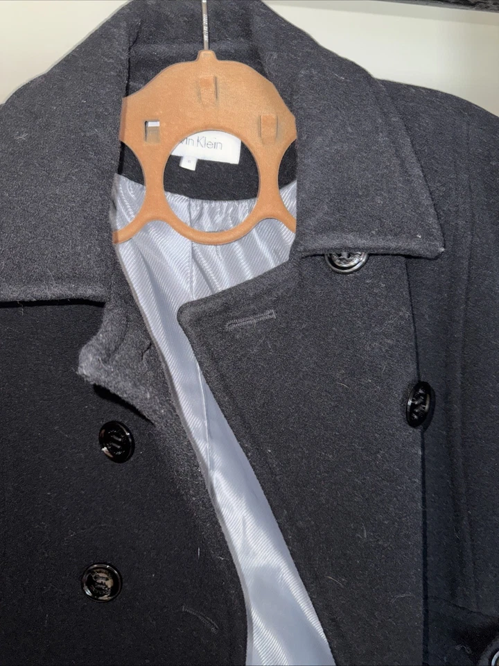 Abrigo para mujer Calvin Klein talla 8 negro Foto 2 de 4