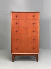 Vintage Chest Of Drawers By Heals 1960s Teak Tallboy Mid Century EB11704 MWOO
