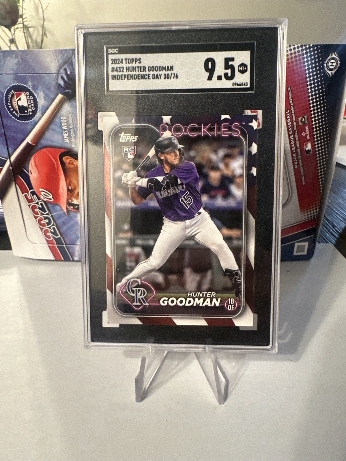 2024 Topps Series 2 - Hunter Goodman #432 Independence Day /76 (RC)