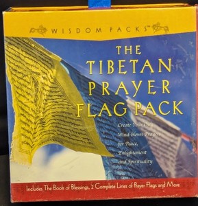 THE TIBETAN PRAYER FLAG PACK. Wisdom Packs. NEW, Lite Shelf Wear. FREE SHIPPING!