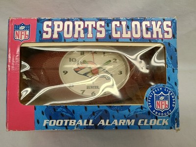    DENVER BRONCOS NFL SPORTS ALARM CLOCK FOOTBALL BY HUNTER BRAND NEW
