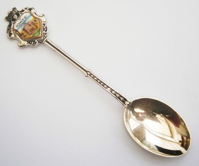SW29) Pompeji Berg Vesuv Vulkan Vintage Souvenir Sammler Löffel