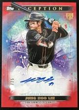2024 Tops INCEPTION Lee Jung Hoo On Auto Red RC /25
