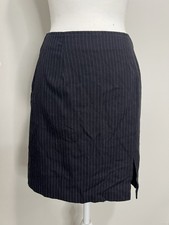 Vintage 90s/Y2K MainFrame Black Pinstripe Mini Skirt Size 5