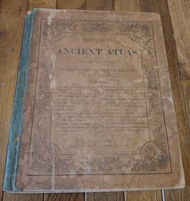 Antique Mitchell’s Ancient Atlas Classical Sacred Maps Geography world - 1845