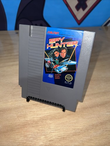 Spy Hunter, 5 Screw, Cartridge & Manual (NES 1987) Tested & Working - Picture 2 of 8