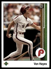 1989 Upper Deck Von Hayes Philadelphia Phillies #246