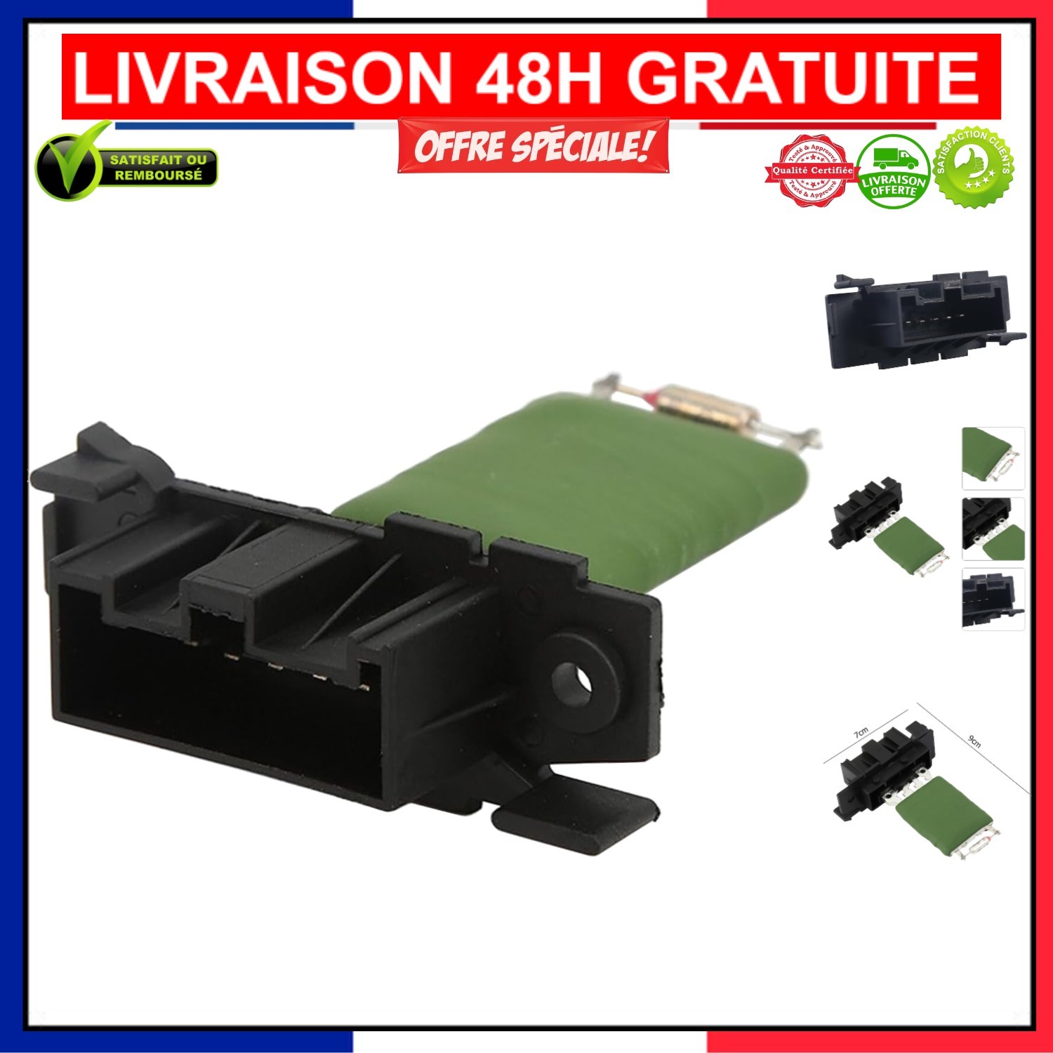 Résistance chauffage CGEAMDY 13248240 pour réparer la ventilation bloquée