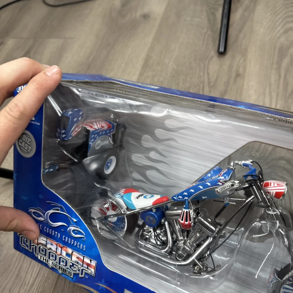 American Chopper Miller Сварочный Велосипед Литой Мотоцикл Новый в Коробке 1:10 - Изображение 4 из 4
