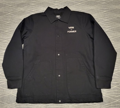 Vans X Former Sherpa Lined Duck Canvas Station Jacket Black Mens