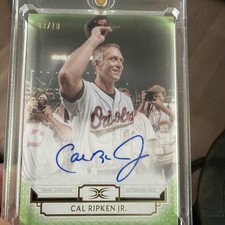 Topps Baseball Cal Ripken, Jr. Autographed Sports Trading Cards