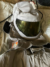 Salisbury 40 cal/cm² Arc Flash Protective Suit Coveralls w/ Hood Visor XL