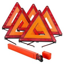 Warning Triangle Kit - Reflective Road Safety Triangle Kit - 5 Pack