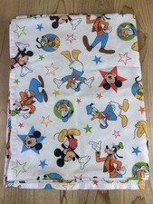 Disney Mickey Mouse and Friends Toddler Bed Flat Sheet Donald Duck Goofy Pluto