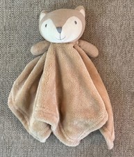 Bon Bebe Fox Lovey Baby Tan Beige Soft Plush 14" Security Blanket