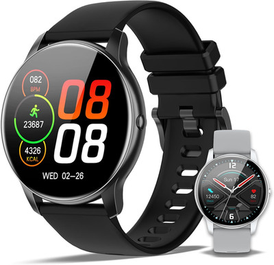 Smartwatch C2 mit Bluetooth   1,3  AMOLED-Touchdisplay, Herzfrequenz- & Blutsaue