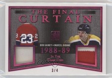 2017-18 Leaf ITG Used The Final Curtain Magenta 3/4 Bob Gainey Marcel Dionne ez4