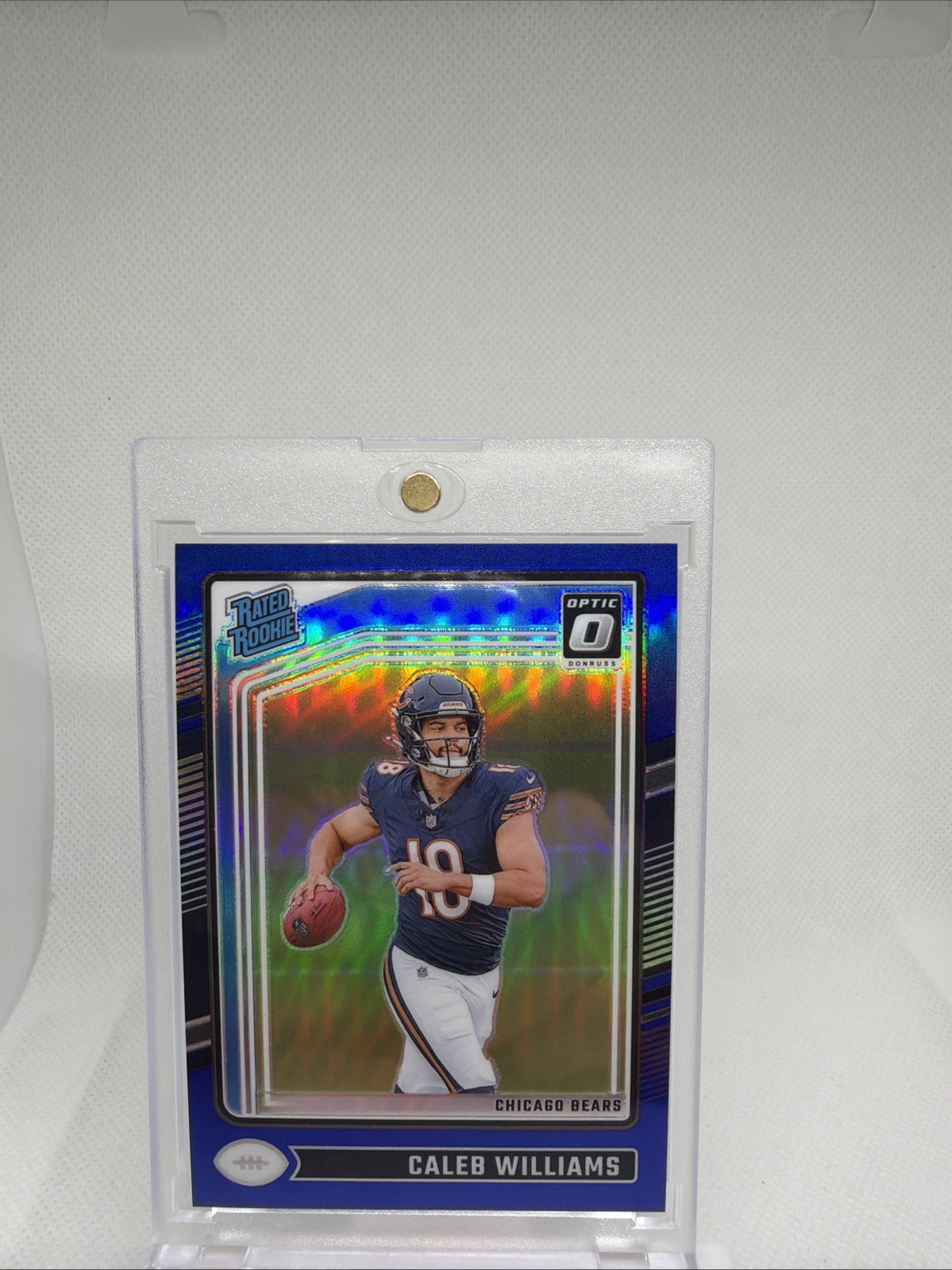 2024 Panini Donruss Optic Rated Rookie Caleb Williams #201 Blue Prizm /199 (RC)
