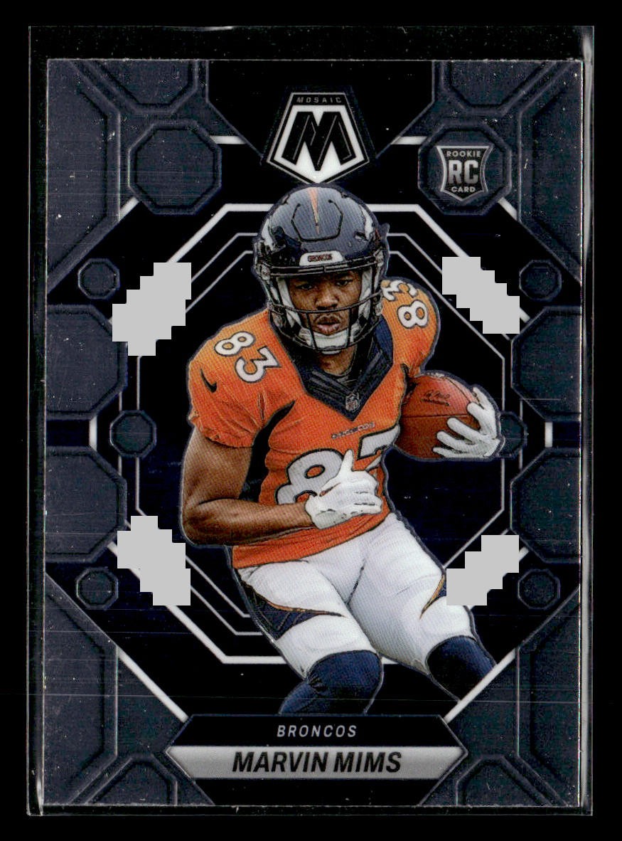 2023 Panini Mosaic #346 Marvin Mims Rookie Card Denver Broncos