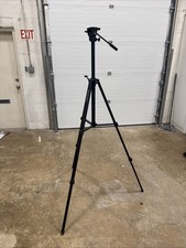 Quantaray Professional Video Camera Tripod Fluid Head Quick Release Plate 70inch
