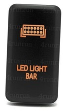 Light Bar Switch for 4th Gen 4Runner Amber Orange Push Button LED 38mm
