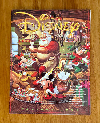 1993 Disney Store Holiday Santa and Mickey Cover Vintage Catalog