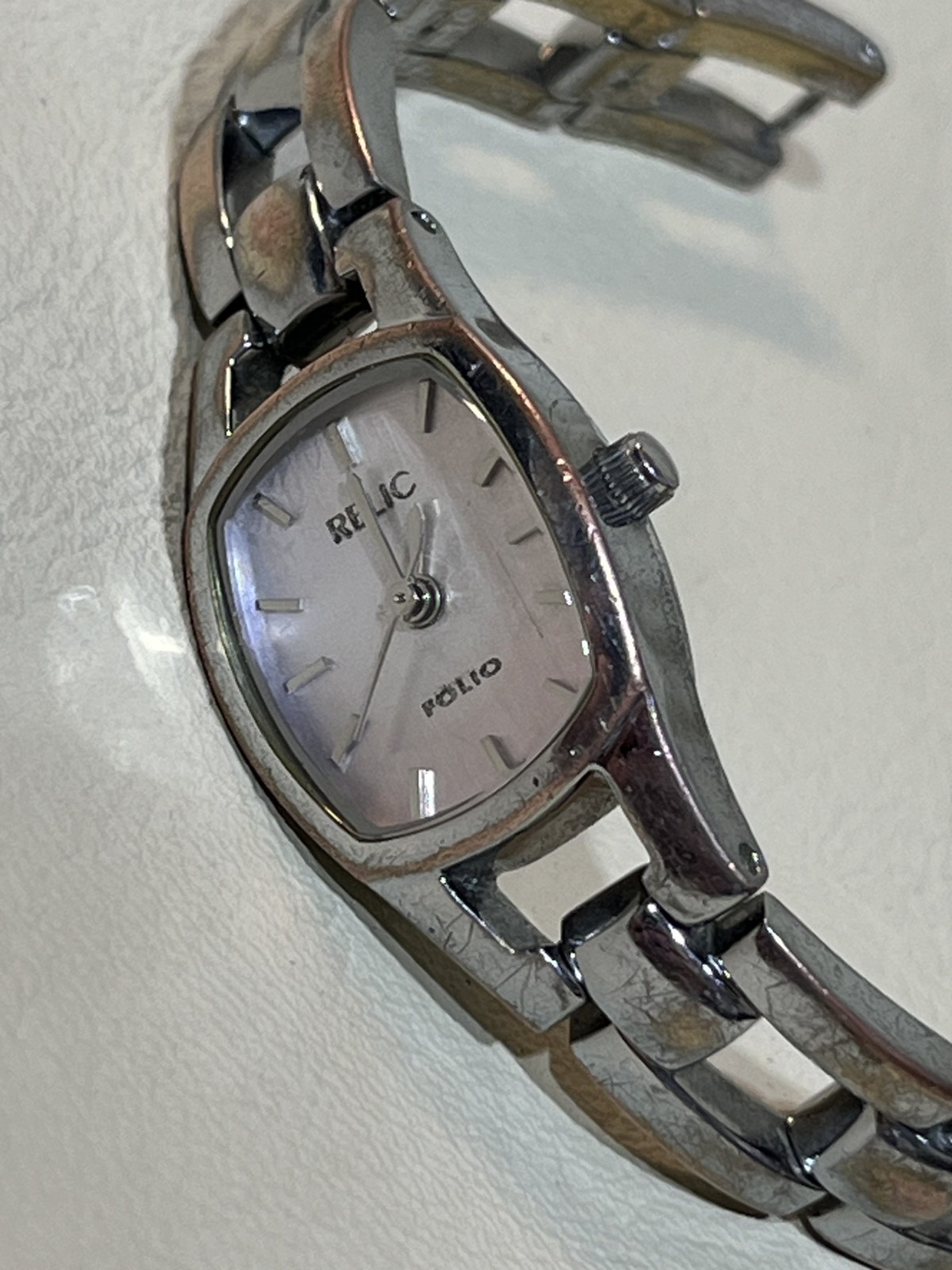 Tiny Rectangular Relic Folio Watch for Women | Vi… - image 5