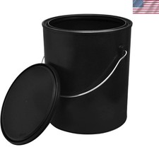 Lightweight Black 1 Gallon Paint Container with Secure Triple Seal - Eco Choice