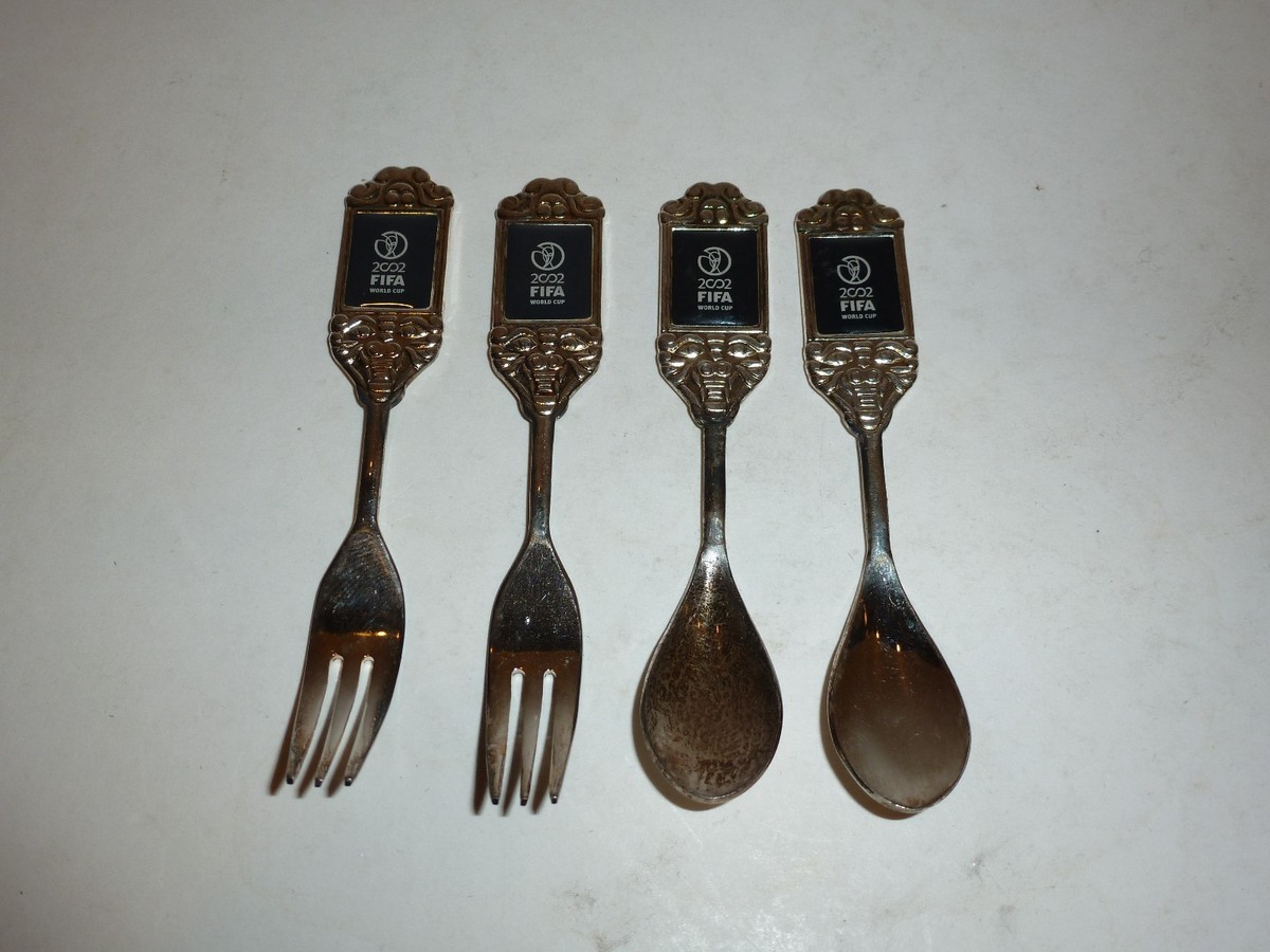 2002 FIFA World Cup Souvenir Two Spoons and Two Forks | eBay