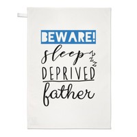 Beware Schlaf Deprived Vater Geschirrtuch SpüLlappen - Vatertag Papa Lustig