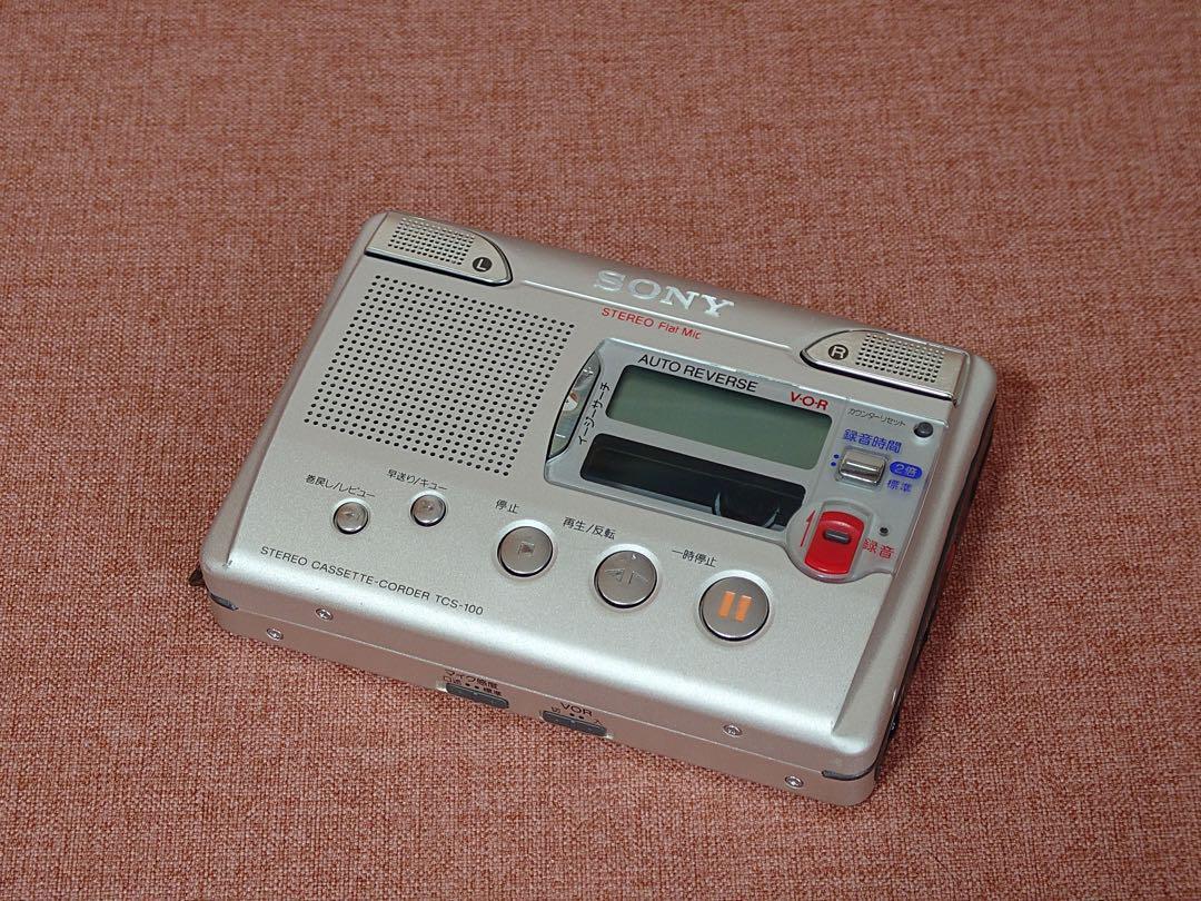 SONY WALKMAN stereo cassette recorder tcs-100 junk As is