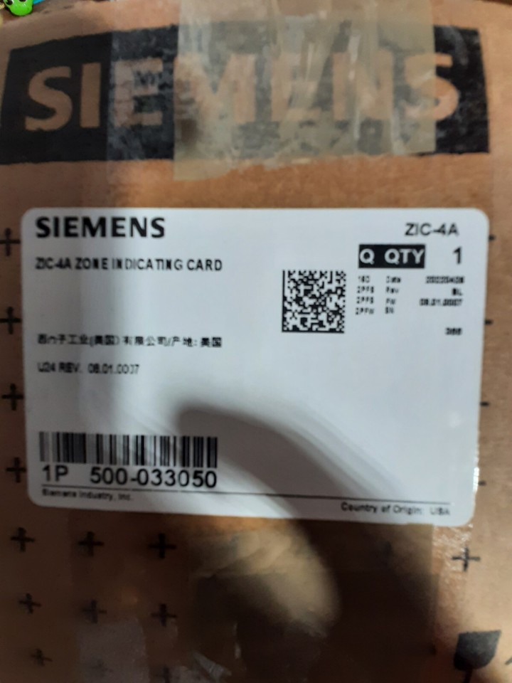 Siemens Zone Indicating Card ZIC4A Circuit Board Silver face eBay