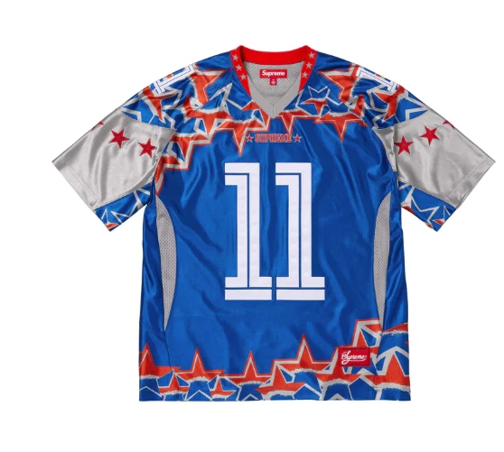 ユニフォーム Supreme Stars Football Jersey Supreme Stars Football Jersey Dazzle Royal Size 2XL XXL In hand
