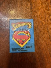 1981 Topps Superman II Wrapper  ExMt