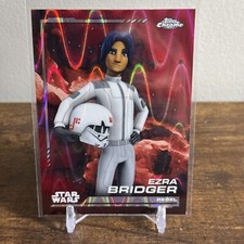 2024 Topps Chrome Star Wars Ezra Bridger Red RayWave Refractor 125