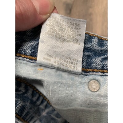 Levi Silver Tab Mens W34 L30 Slim Straight 90s Y2K Light Wash
