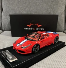 1/18 Henson & Heaven HH Models Ferrari 458 Speciale A Rosso Corsa Limited W Case