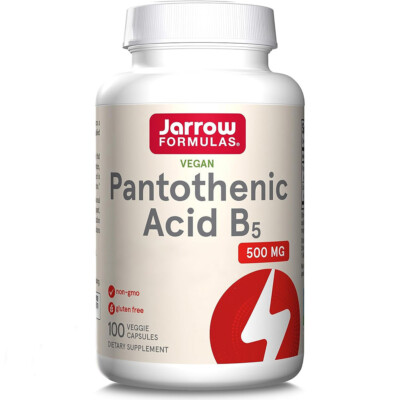 Jarrow Formulas, Pantothenic Acid B5, 500mg, 100 Veg. Kapseln - Blitzversand
