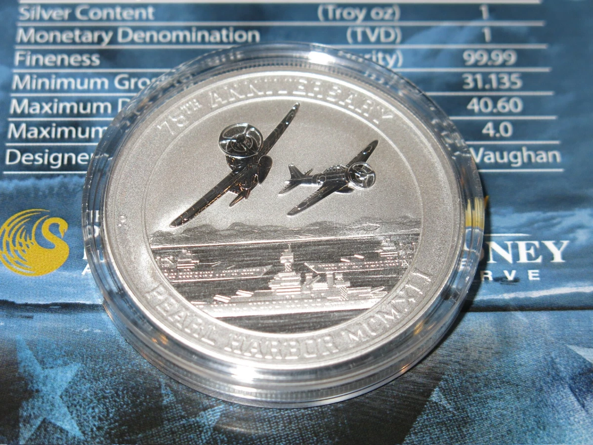 Pearl Harbor Coin In Silver Bullion Coins for sale | eBay