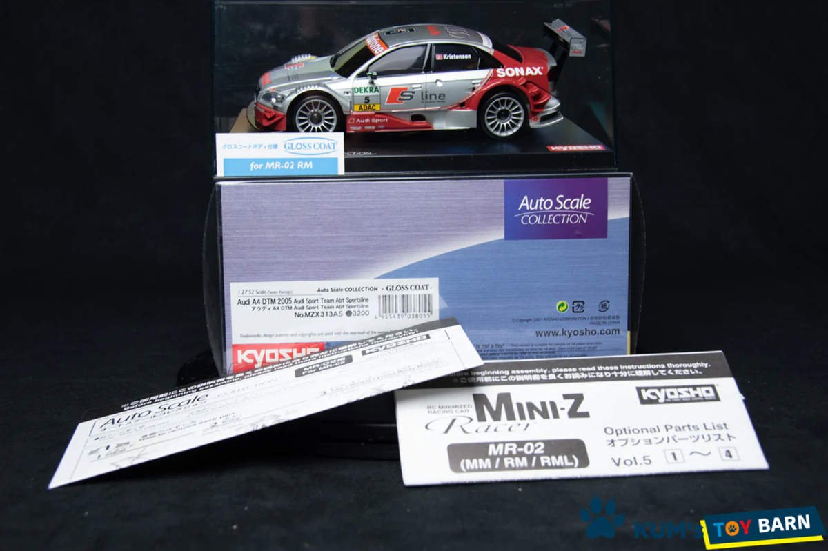Kyosho Mini-z Body ASC Audi A4 DTM 2005 Audi Sport Team Abt Kyosho Mini-z Body ASC Audi A4 DTM 2005 Audi Sport Team Abt
